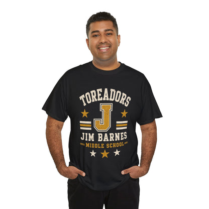 Toreadors Jim Barnes School Letterman Tee — Vintage School Spirit T-Shirt