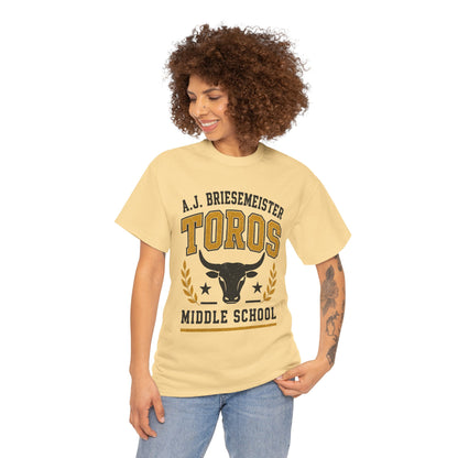 Toros Middle School Tee — A.J. Briesemeister School Spirit T-Shirt