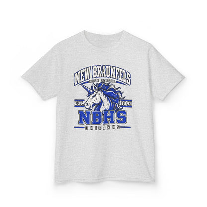 New Braunfels NBHS Unicorn Kids T‑Shirt — School Spirit Tee
