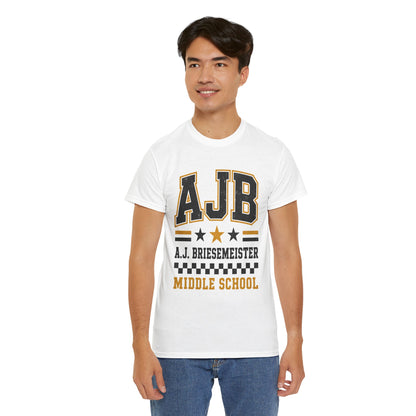 Middle School Custom Name Tee — AJB Briesemeister School Spirit Shirt