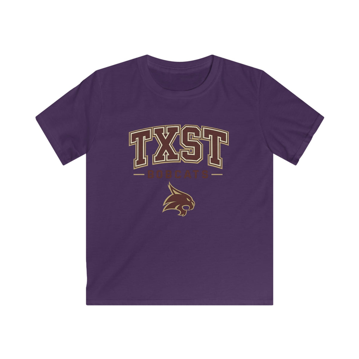 Kids TXST Bobcats Tee — Youth Texas State University Spirit Shirt