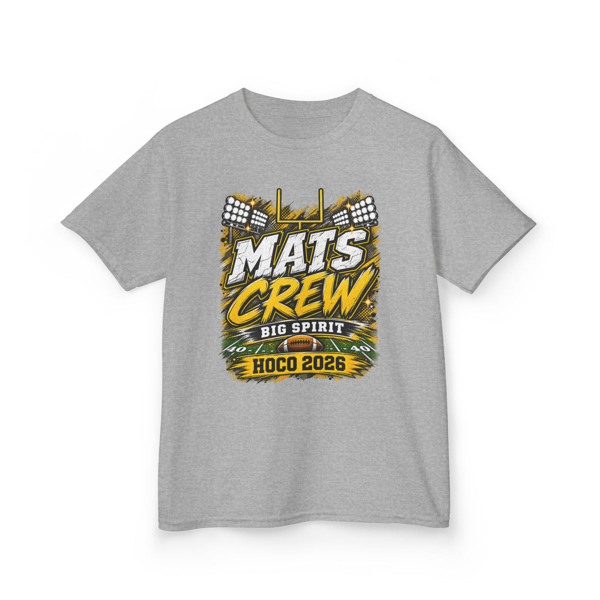 Kids Tee — "Mats Crew Big Spirit Hoco 2026" Football Crewneck