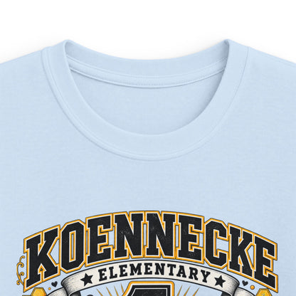 First Grade Kids Tee — 'Koennecke Elementary' Back-to-School Bee Design