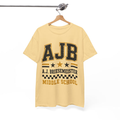 Middle School Custom Name Tee — AJB Briesemeister School Spirit Shirt