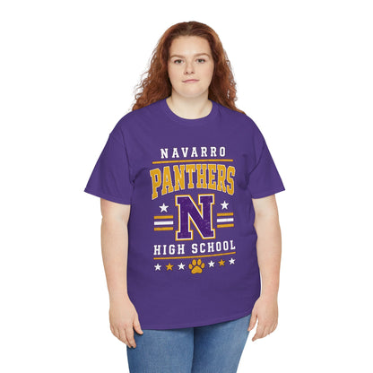Navarro Panthers High School Tee — Retro Letterman N Design