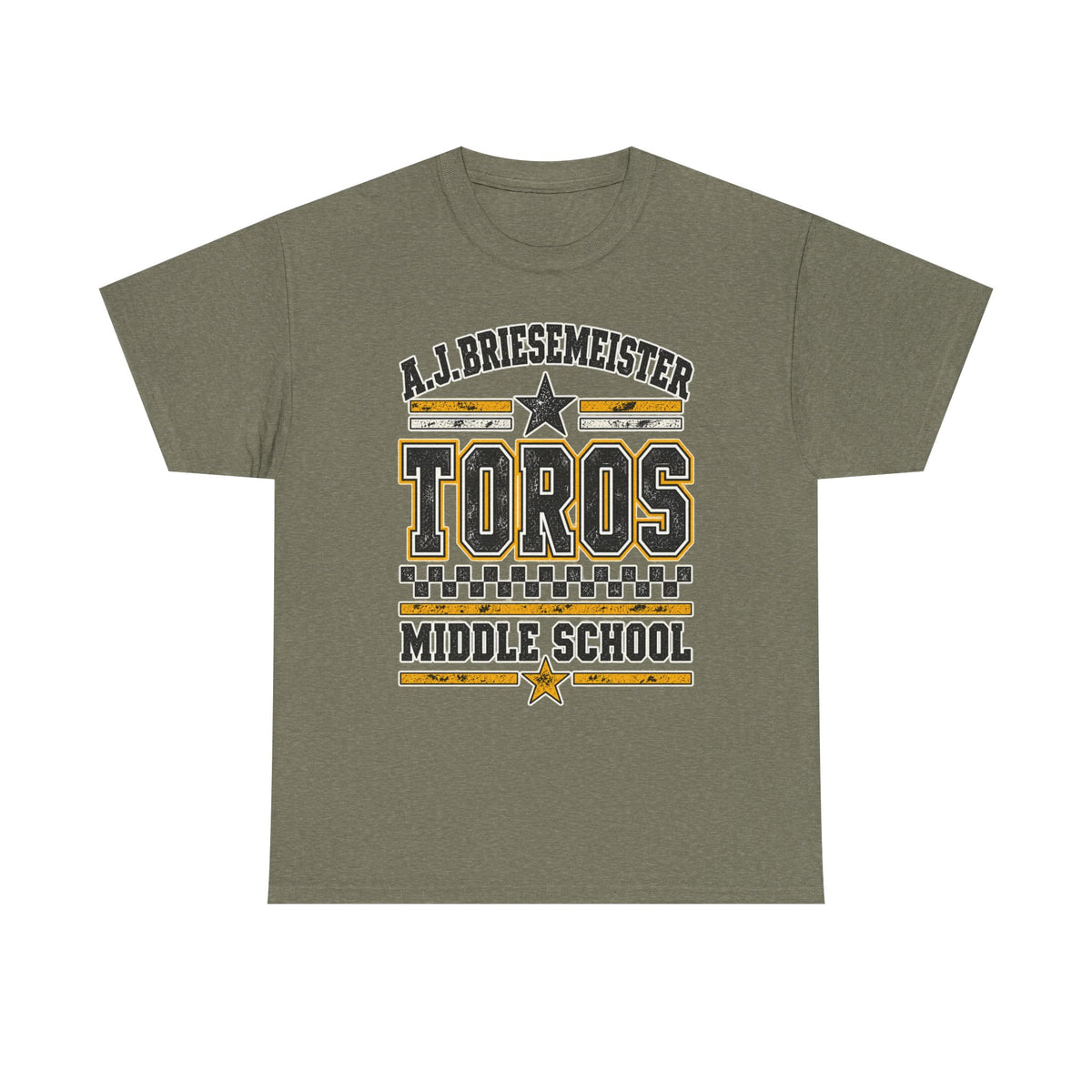 Toros Middle School Tee — A.J. Briesemeister School Spirit T-Shirt
