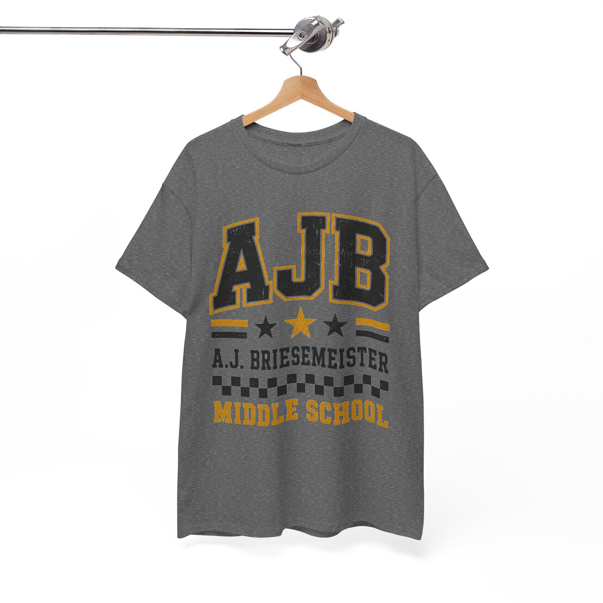 Middle School Custom Name Tee — AJB Briesemeister School Spirit Shirt