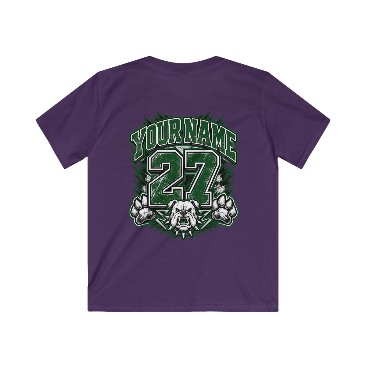 Marion Bulldogs Kids T‑Shirt — Custom Name & Number Youth Football Tee