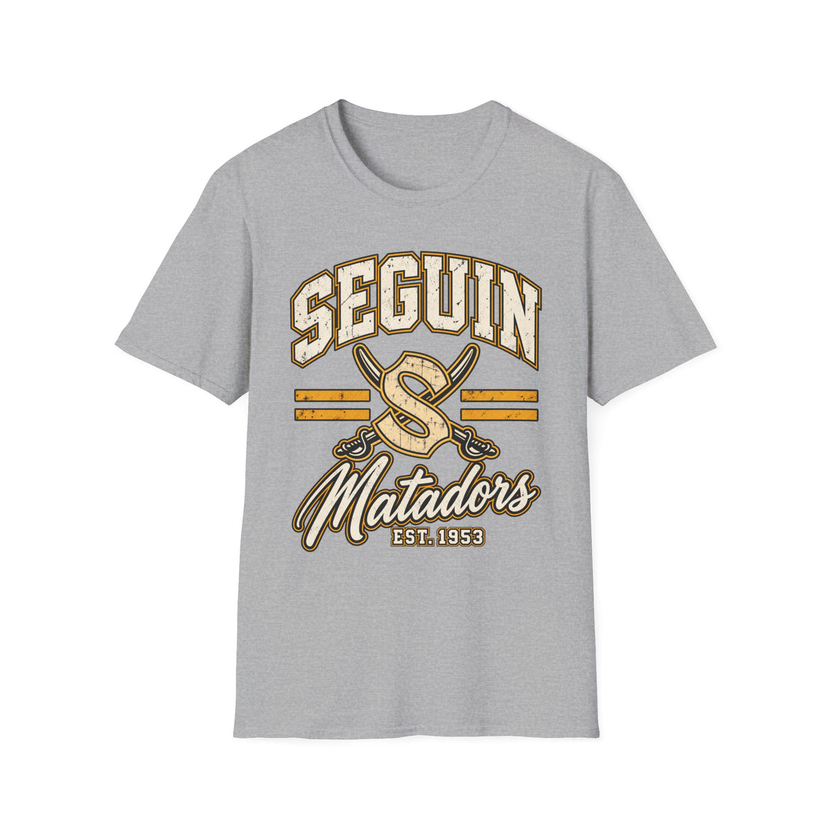 Seguin Matadors Vintage T-Shirt — School Spirit Baseball Design