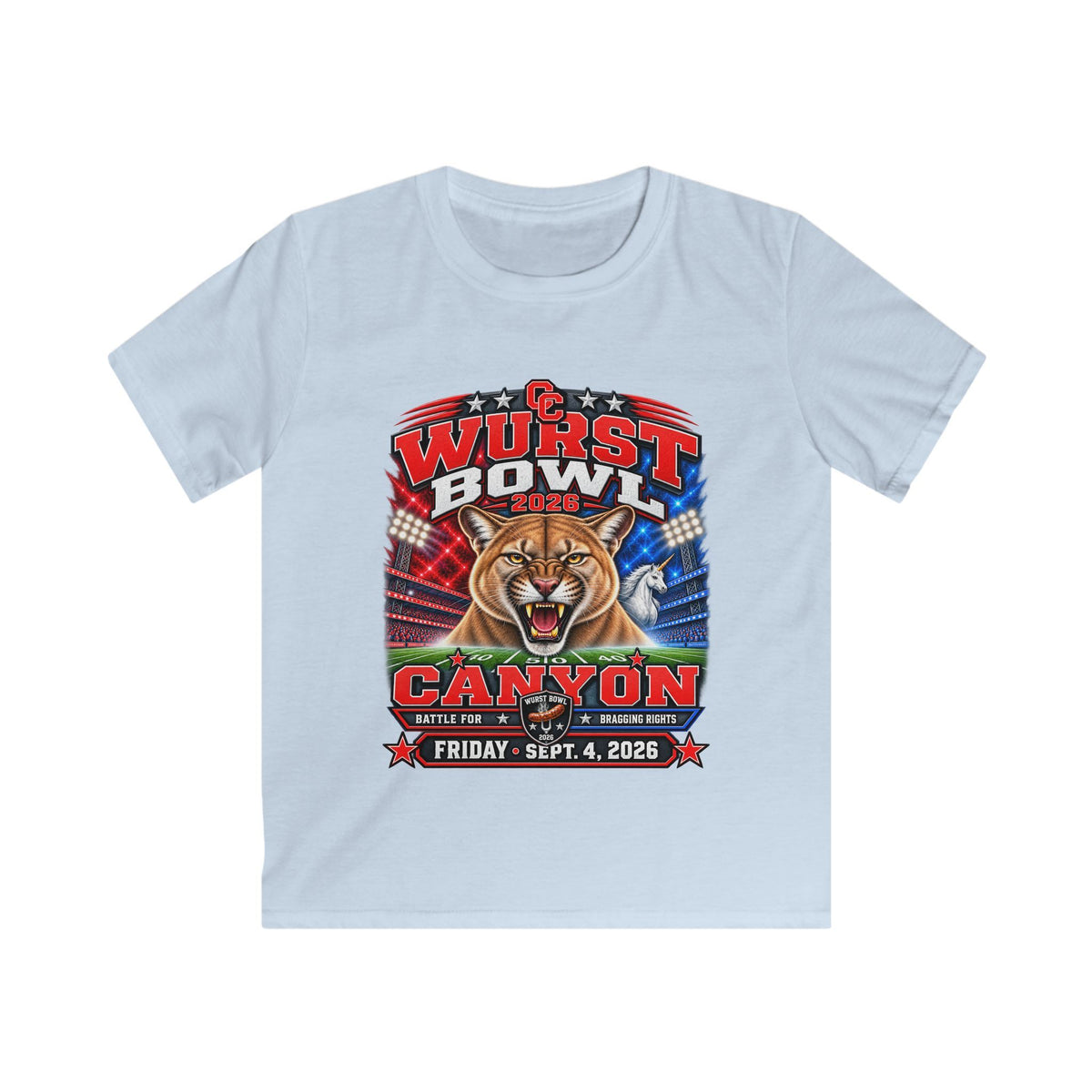 Kids Tee — Wurst Bowl Canyon 2026 Football Event Shirt