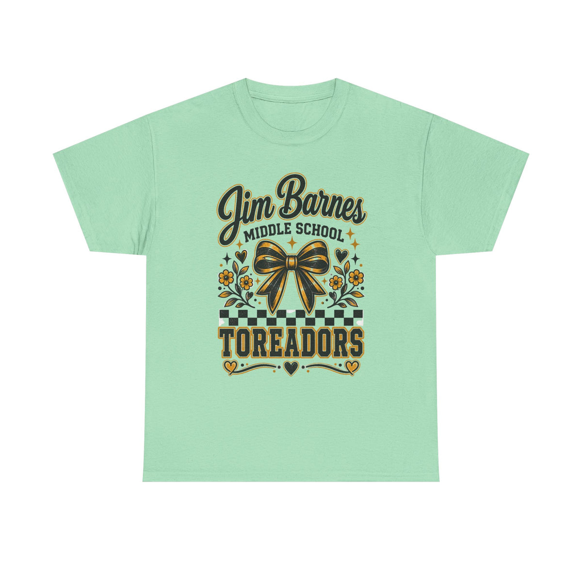 Jim Barnes Middle School Toreadors T-Shirt — School Spirit Cheer Tee