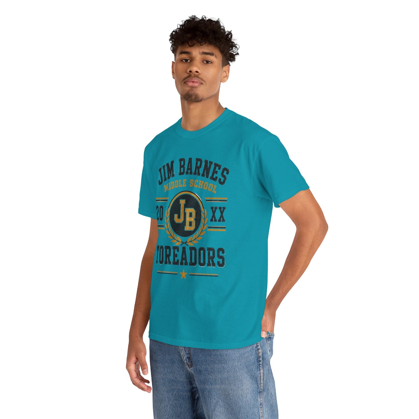 Jim Barnes Middle School Toreadors T-Shirt — School Spirit Tee with JB Crest