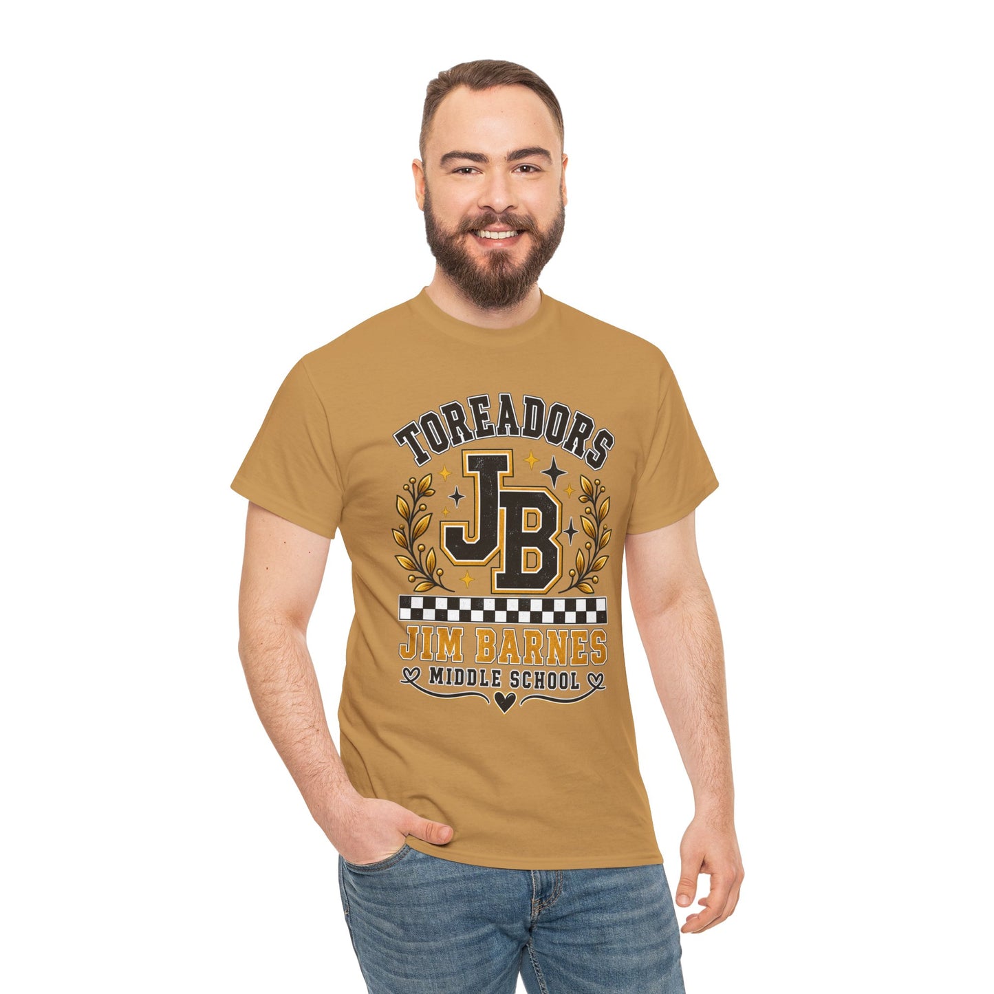 Toreadors JB Jim Barnes Middle School Tee — School Spirit Graphic T-Shirt