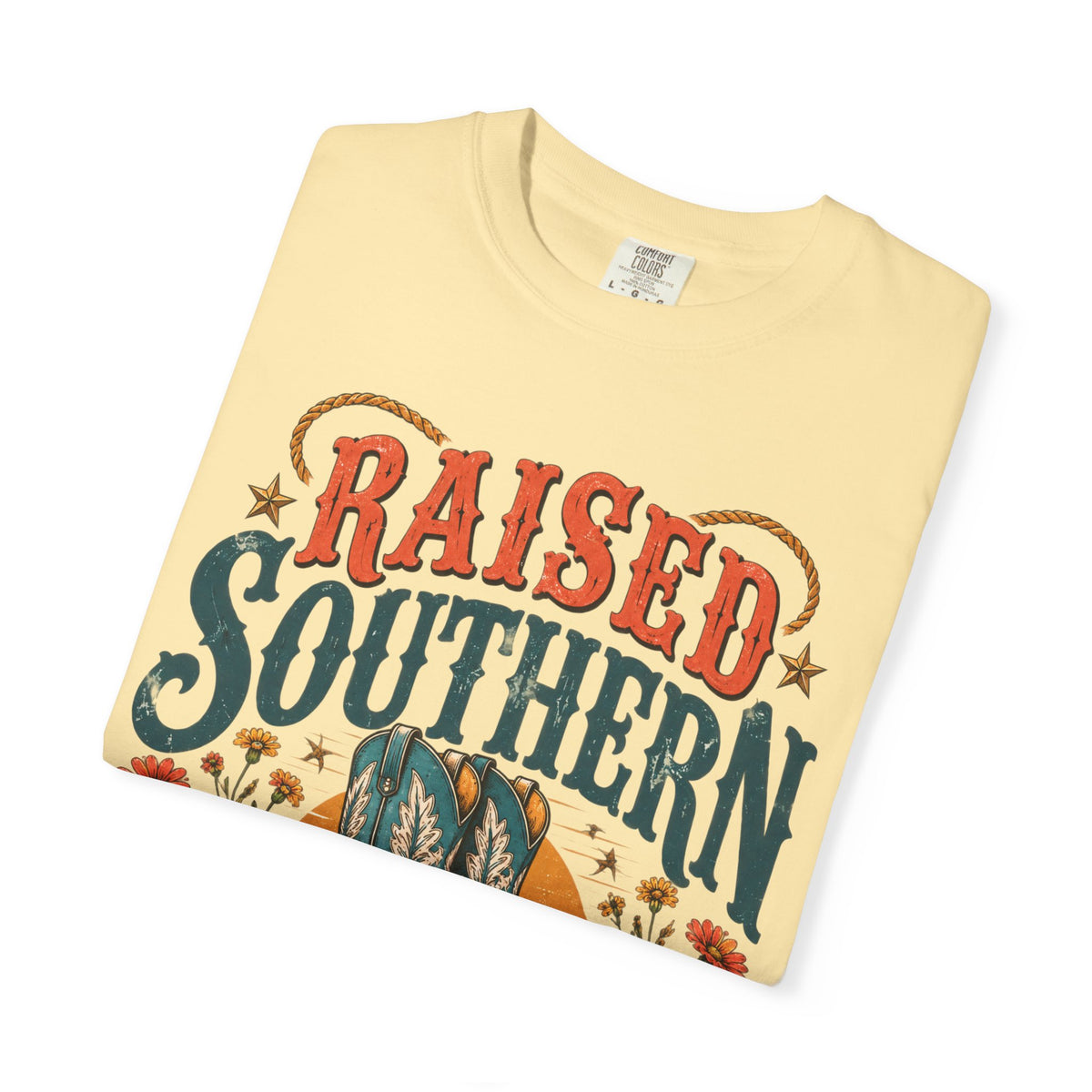 Raised Southern T-Shirt — Gonzales, Texas Retro Western Tee
