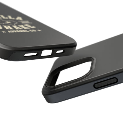 Black w/Ivory Logo lmpact-Resistant Phone Cases