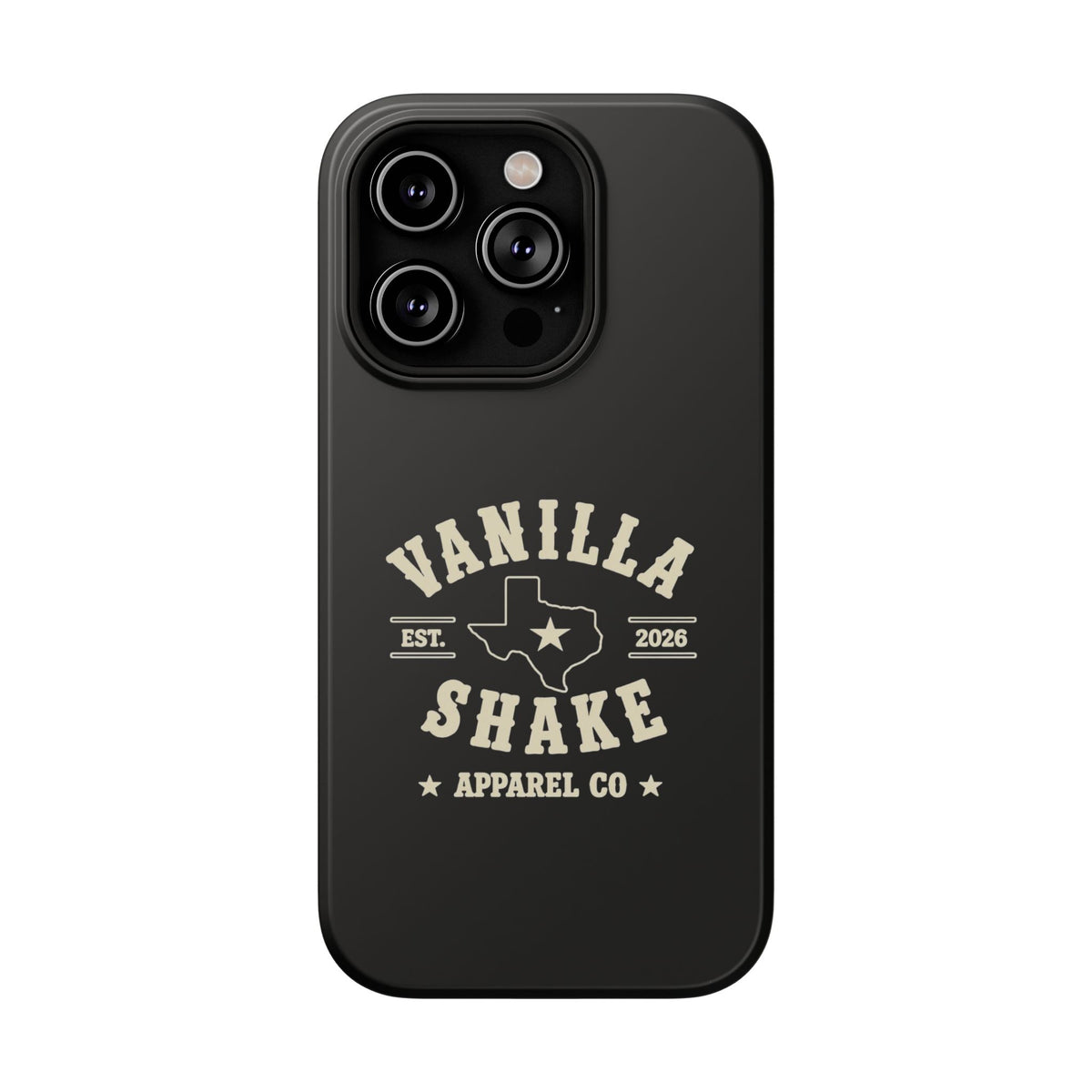 Black w/Ivory Logo lmpact-Resistant Phone Cases