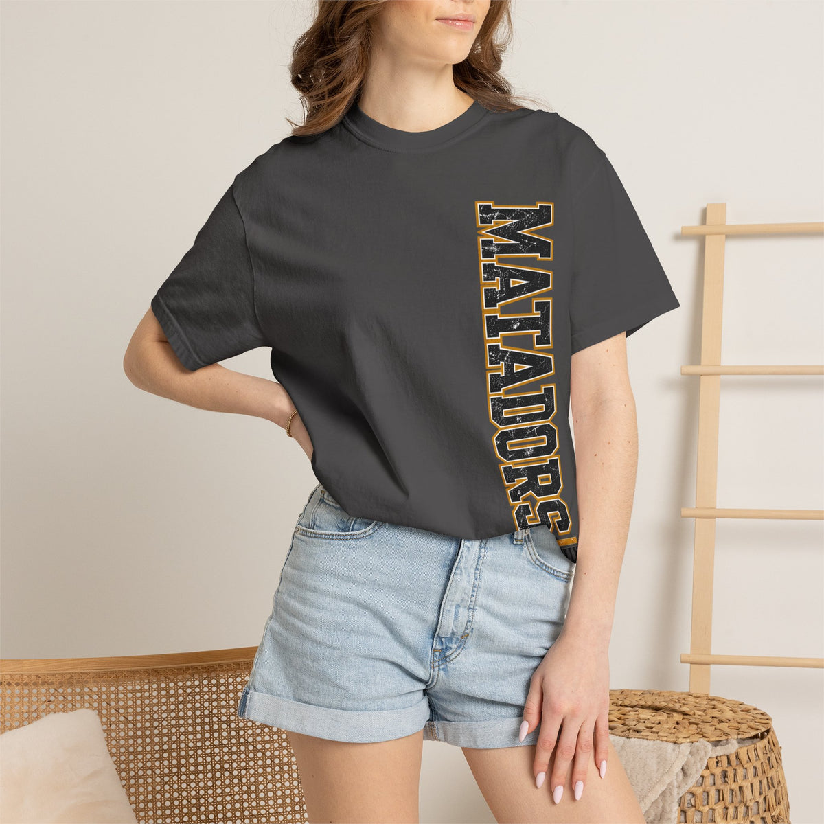 Matadors Seguin Vertical Logo T‑Shirt — Wilson 23 Back Jersey Tee