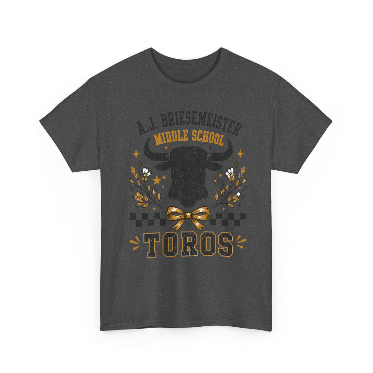 Toros Middle School Tee — A.J. Briesemeister School Spirit T-Shirt