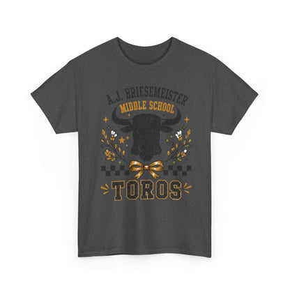Toros Middle School Tee — A.J. Briesemeister School Spirit T-Shirt