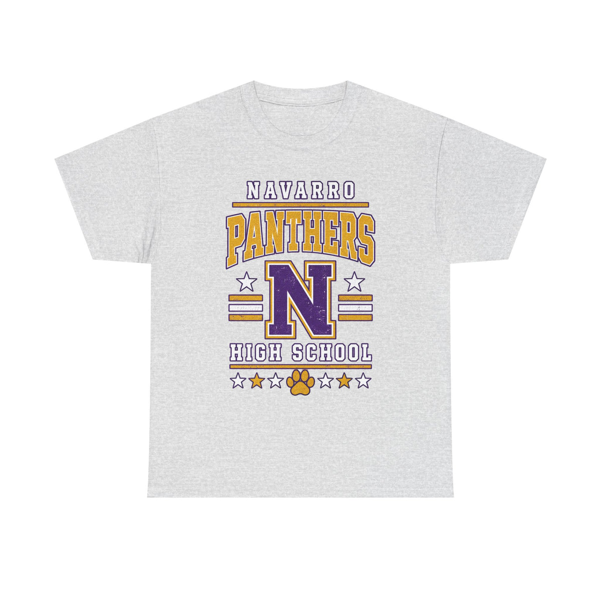 Navarro Panthers High School Tee — Retro Letterman N Design