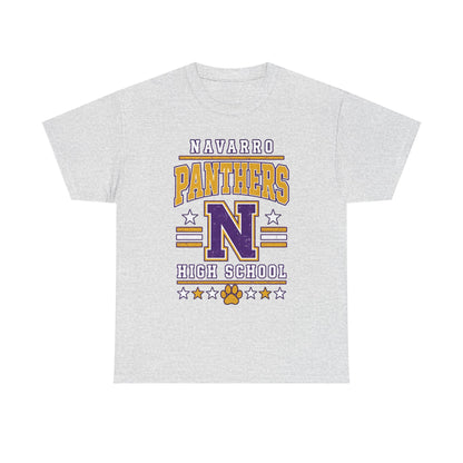 Navarro Panthers High School Tee — Retro Letterman N Design