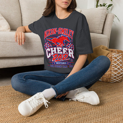 Nixon-Smiley Mustangs Cheer Dad T-Shirt — School Spirit Fan Tee