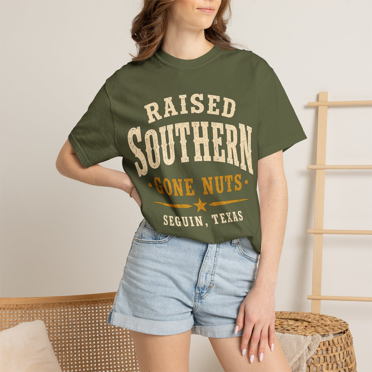 Raised Southern "Gone Nuts" T-Shirt — Seguin, Texas Retro Country Tee