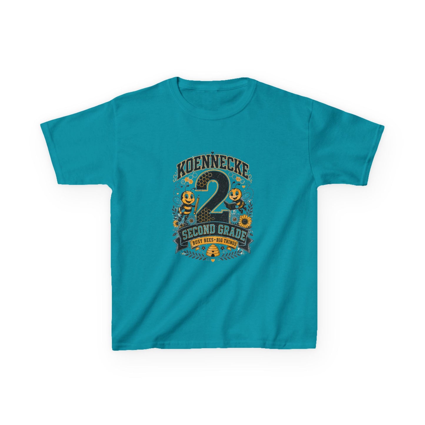 Koennecke 2 Second Grade Kids T-Shirt — Personalized Back-to-School Tee