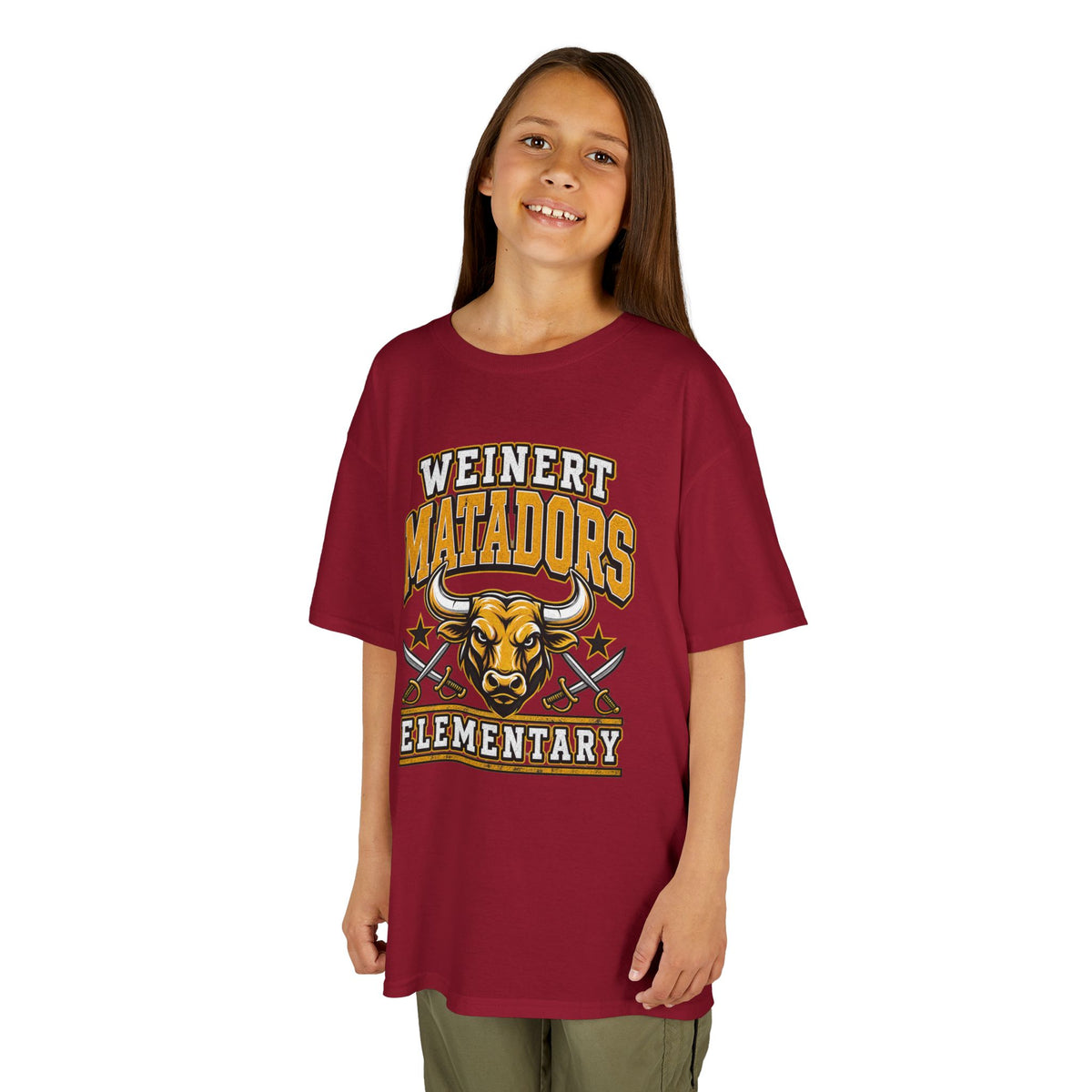 Weinert Matadors Elementary Kids T-Shirt — School Mascot Tee