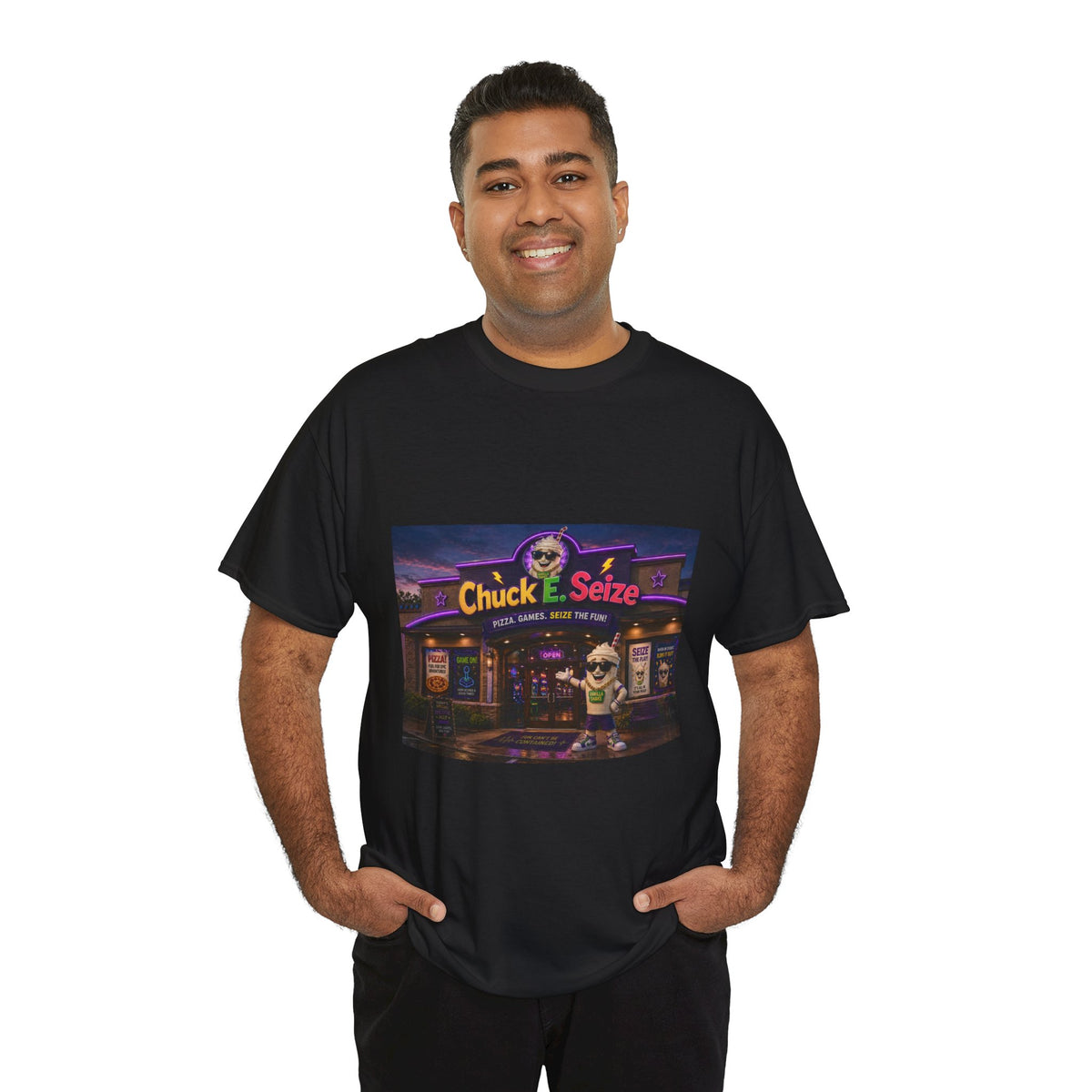 Chuck E. Seize Arcade Night T‑Shirt