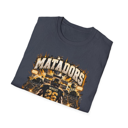 Matadors Football Player Graphic T-Shirt — Team Jersey Number 26 Fan Tee