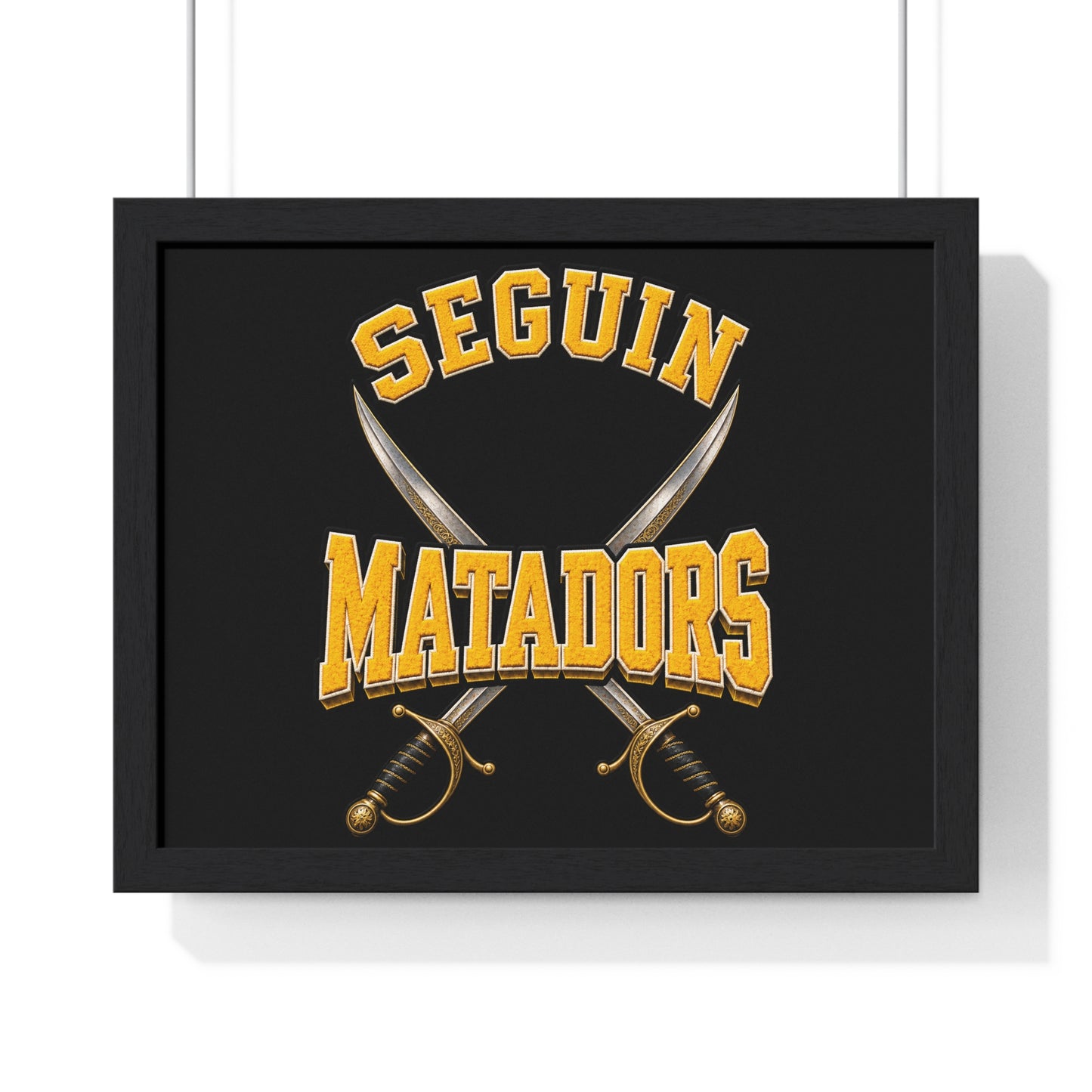 Seguin Matadors Horizontal Framed Poster-Sublimation