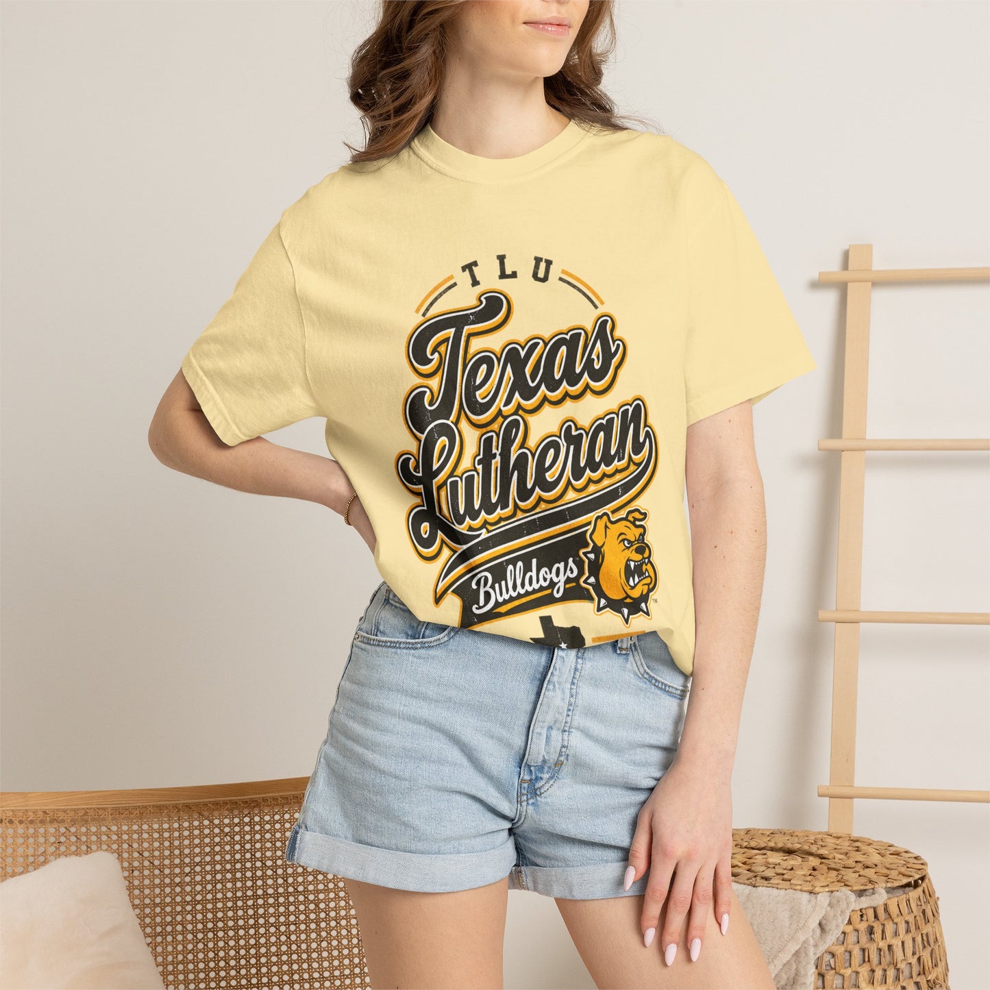 Texas Lutheran Bulldogs Vintage Script T-Shirt