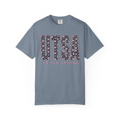 UTSA Floral Logo T‑Shirt — UT San Antonio Collegiate Tee