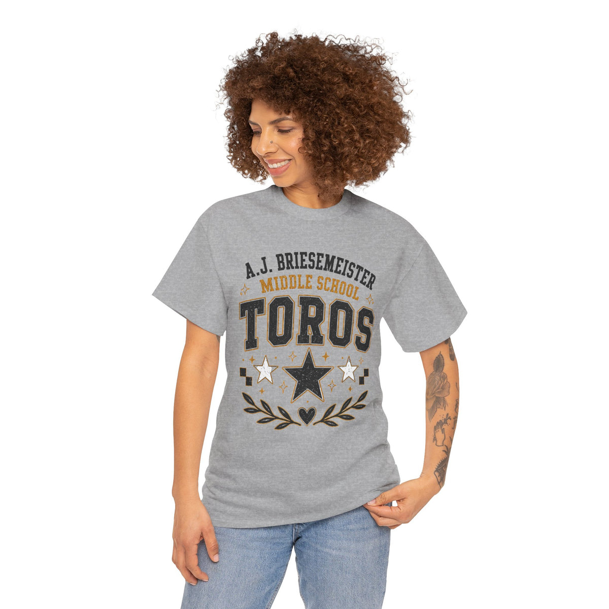 Toros Middle School Tee – A.J. Briesmeister School Spirit Shirt