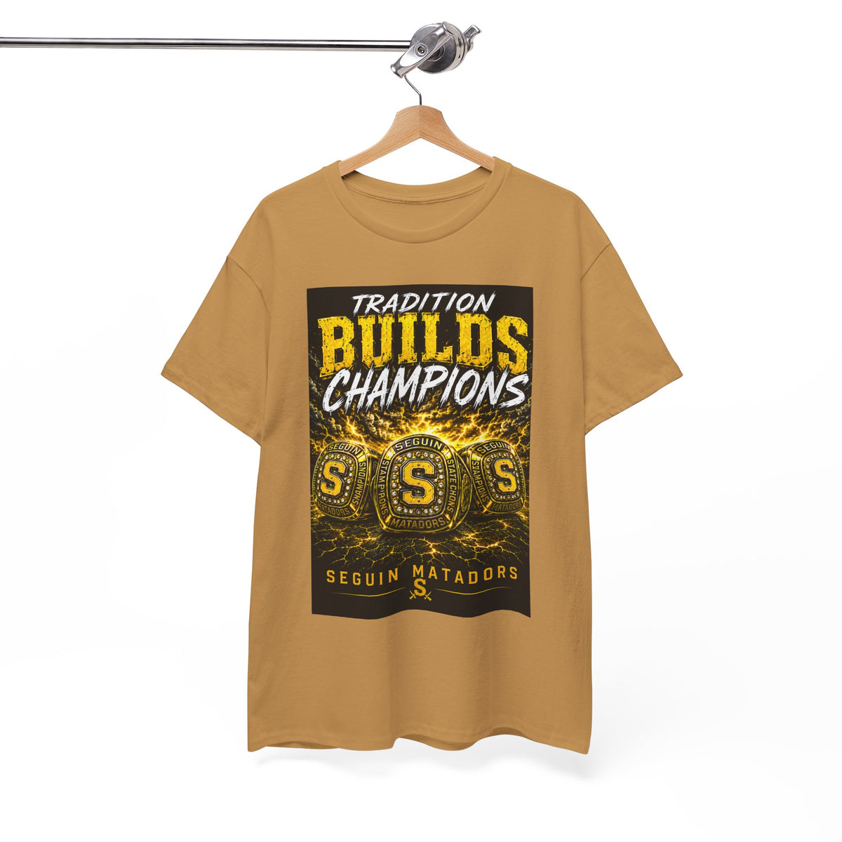 Tradition Builds Champions Tee — Seguin Matadors School Spirit T-Shirt