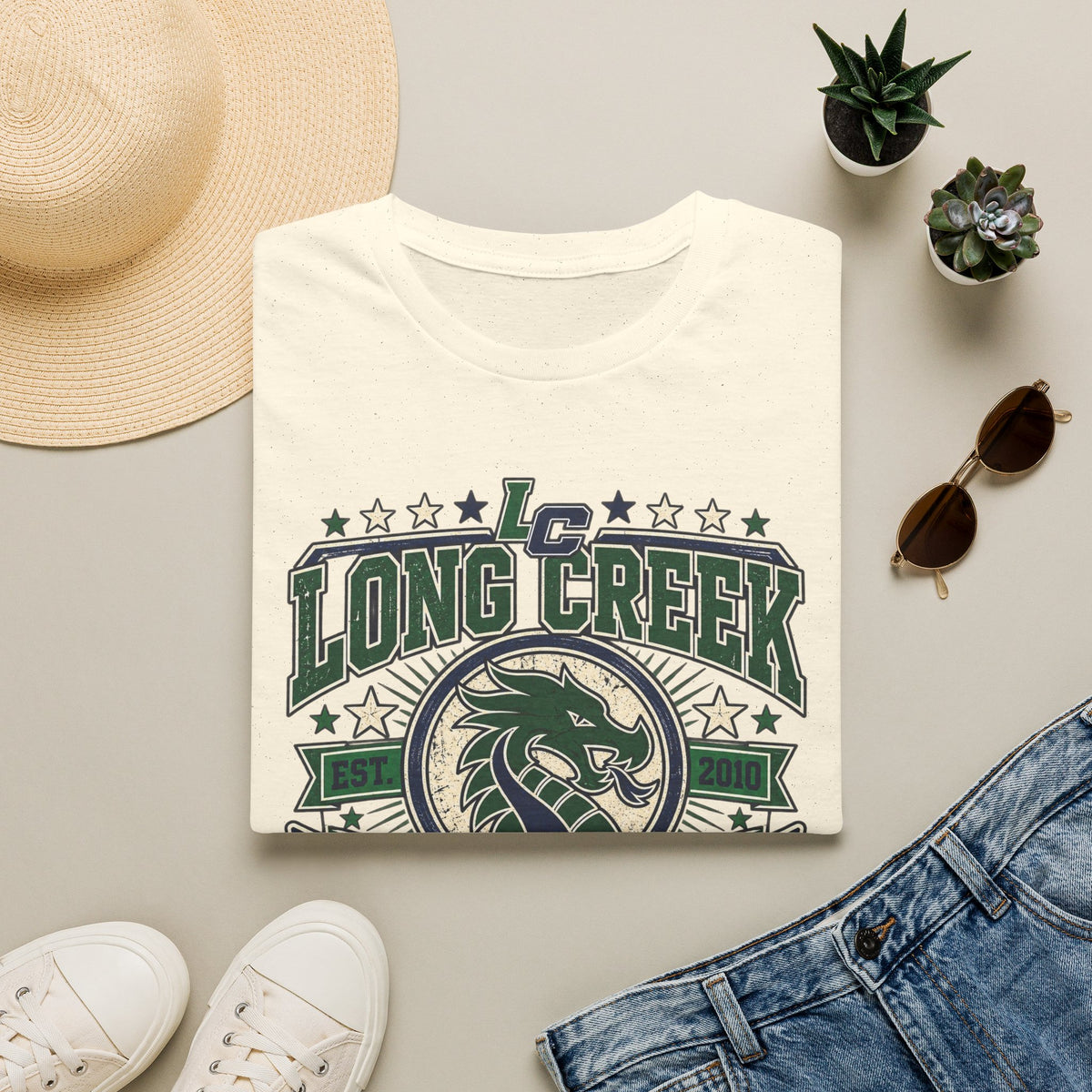 Long Creek Dragons Homecoming T-Shirt — School Spirit Tee (Est. 2020)