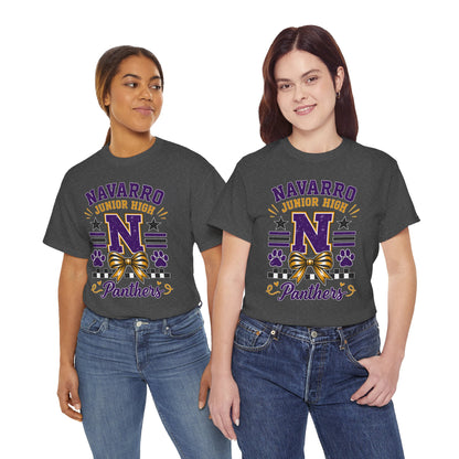 Navarro Junior High Panthers T-Shirt – School Spirit Tee with Purple & Gold Mascot Design