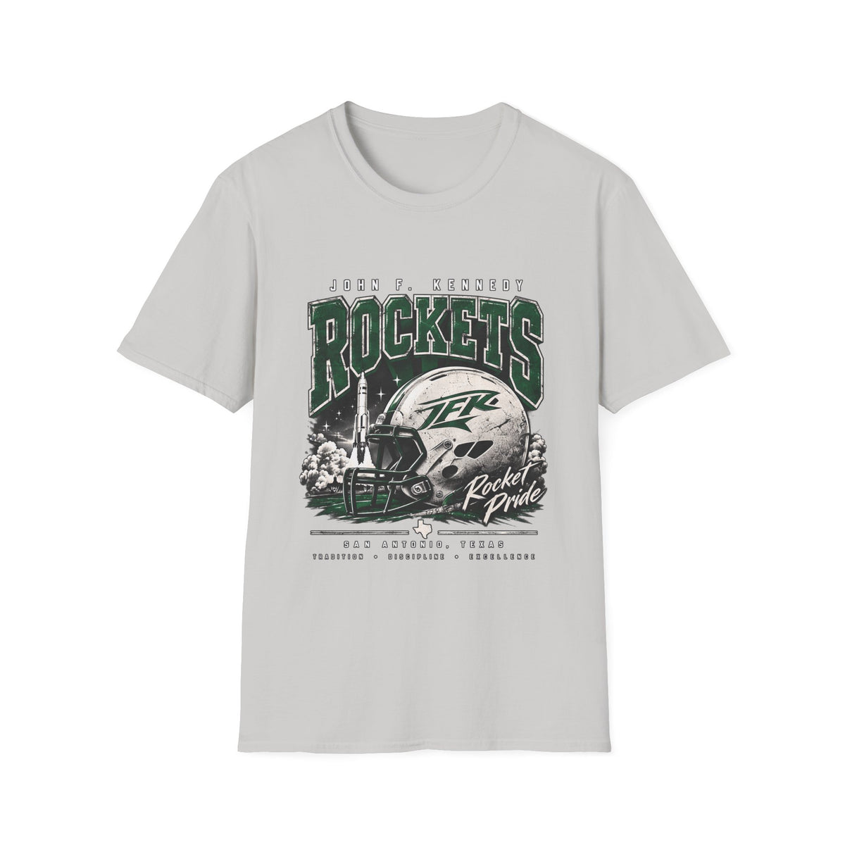 Rockets Vintage Graphic T-Shirt — John F. Kennedy Space Team Tee