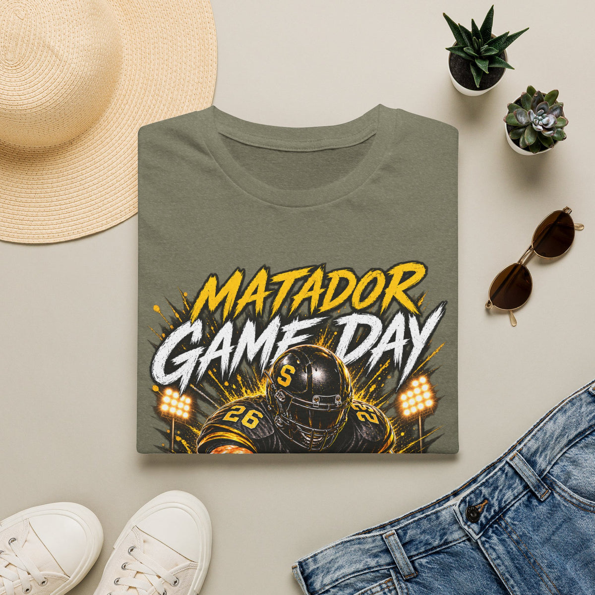 Matador Game Day Football T-Shirt — Seguin Matadors Fan Tee