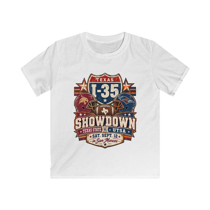 Kids I-35 Showdown Football Tee — Texas State vs UTSA Game Day Shirt