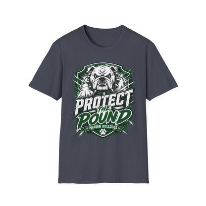 Protect the Pound Bulldog T-Shirt — Fierce Mascot Tee for Fans & Players