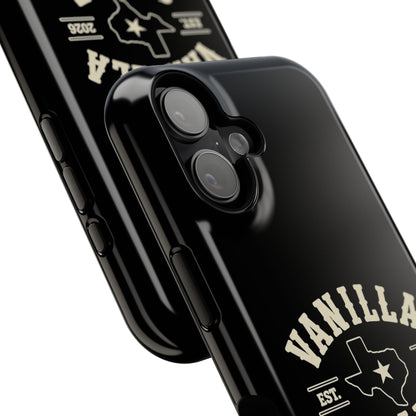 Black w/Ivory Logo lmpact-Resistant Phone Cases
