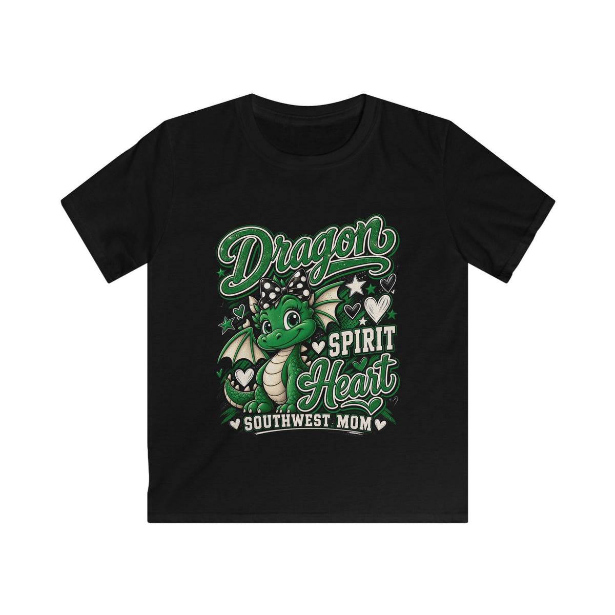 Kids Dragon Spirit Tee — "Dragon Spirit Heart" Southwest Mom Youth T-Shirt