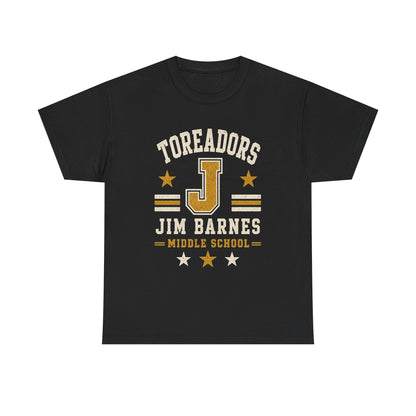Toreadors Jim Barnes School Letterman Tee — Vintage School Spirit T-Shirt