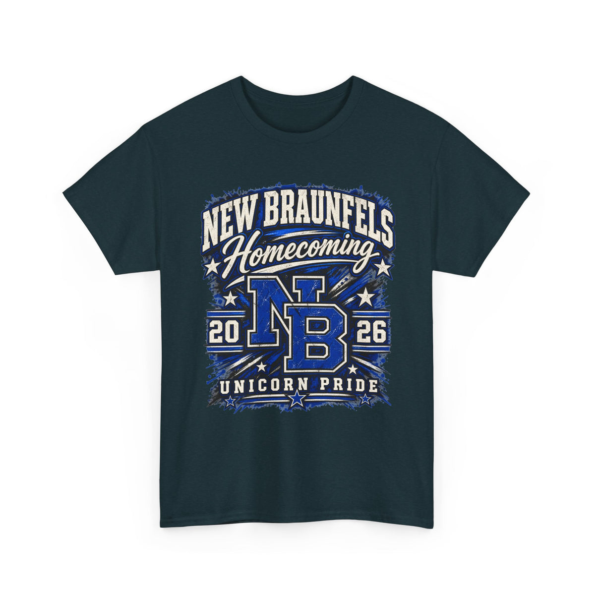 New Braunfels Homecoming 2026 T-Shirt — NB Unicorn Pride School Spirit Tee