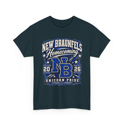 New Braunfels Homecoming 2026 T-Shirt — NB Unicorn Pride School Spirit Tee