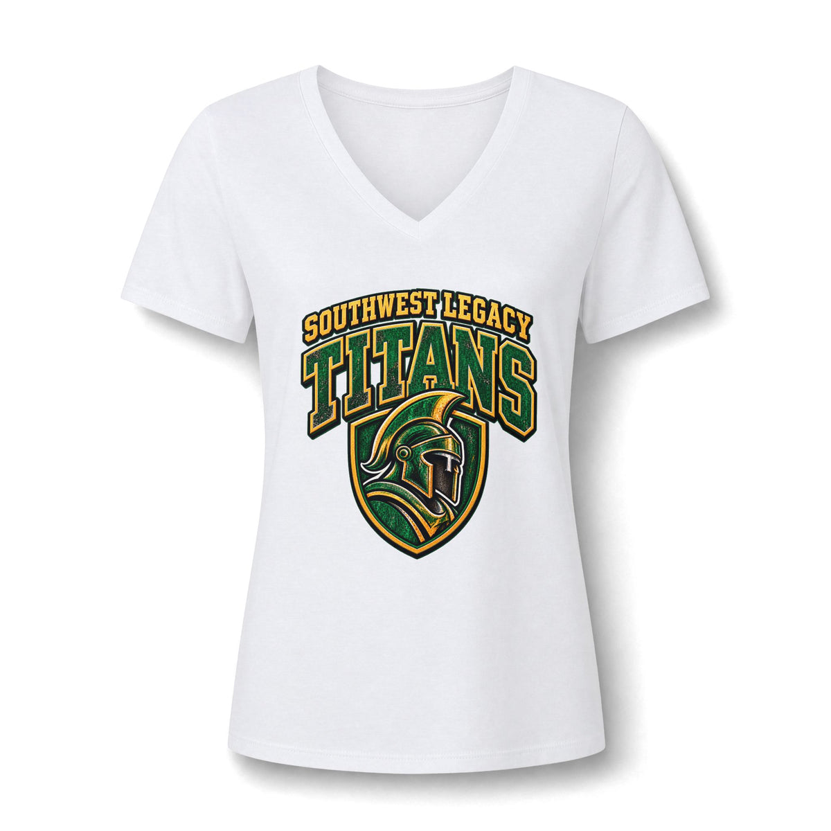 Titans Women's V-Neck Tee — Southwest Legacy San Antonio School Spirit Shirt