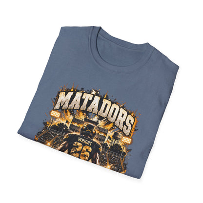 Matadors Football Player Graphic T-Shirt — Team Jersey Number 26 Fan Tee