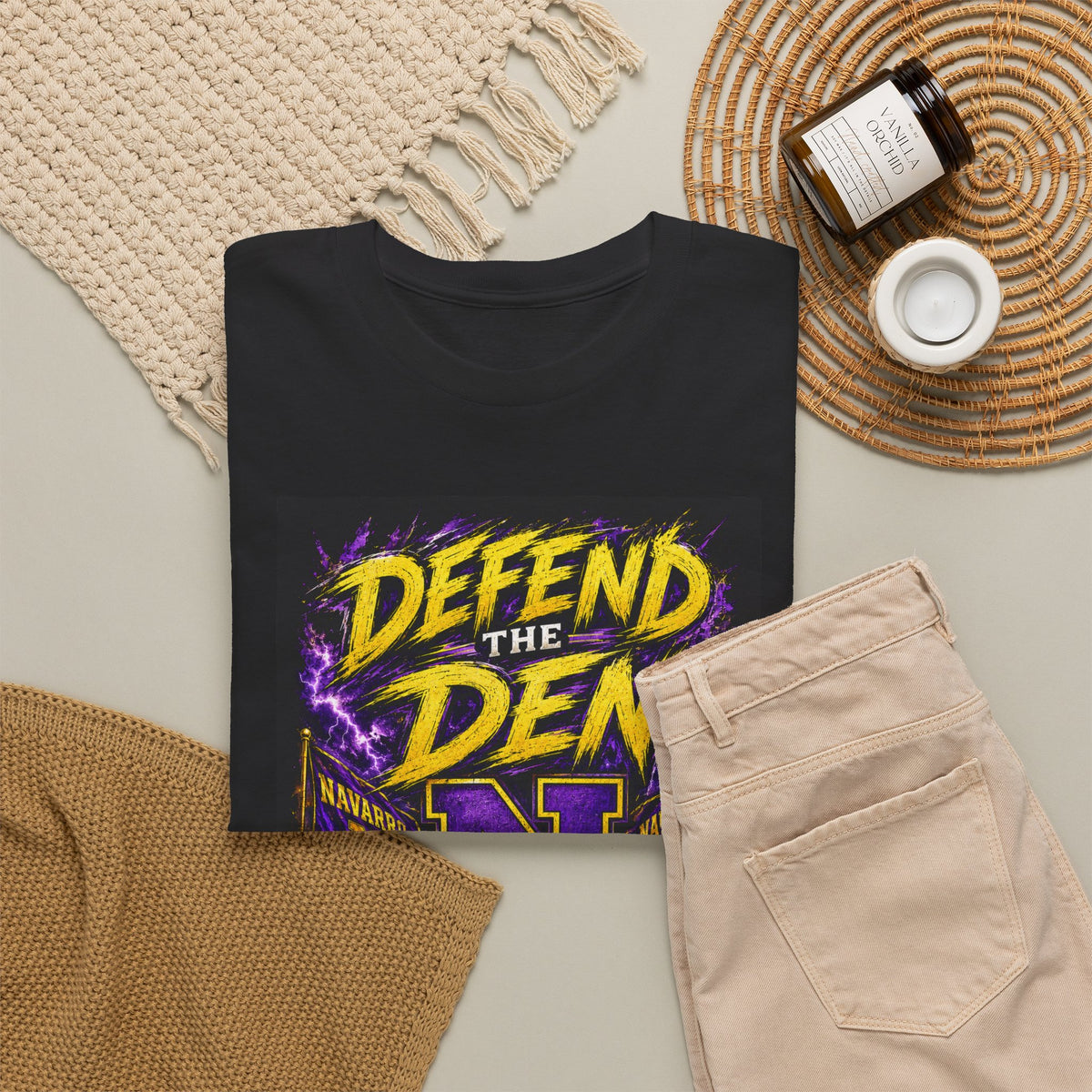 Defend the Den Navarro High School Panther T‑Shirt